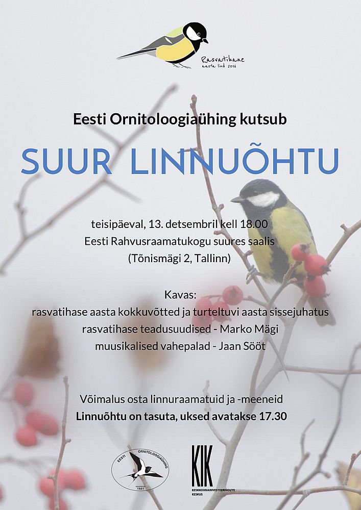 Eesti Ornitoloogiaühingu suur linnuõhtu