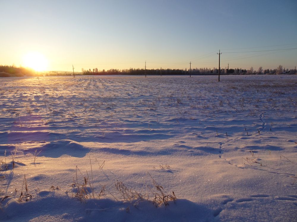 Päikesetõus kõige külmemal hommikul