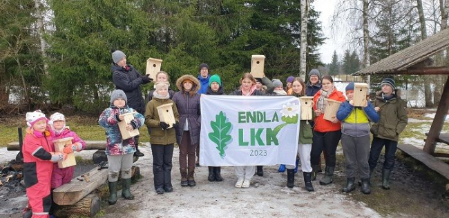 Veebruari viimasel päeval kogunesid Toomale Endla looduskaitseala noored looduskaitsjad.