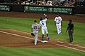 Brandon Nimmo thanks God after a hit, July 13, 2018.jpg
