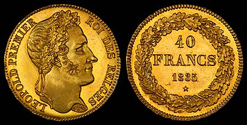 Belgium 1835 40 Francs.jpg